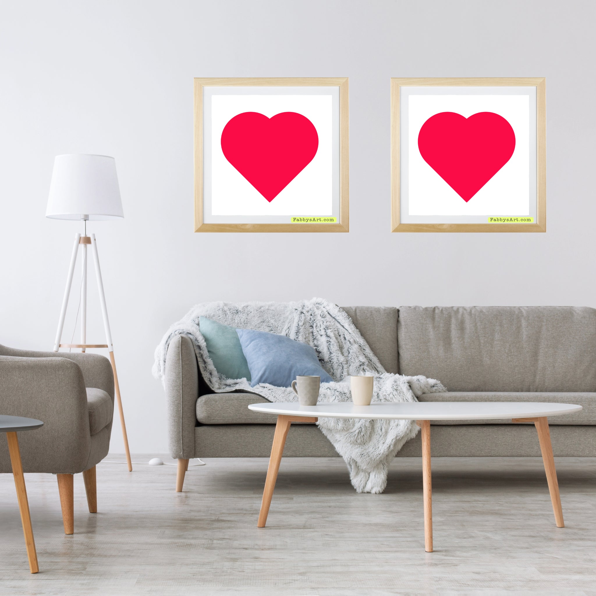 In love (passion pink heart) Poster