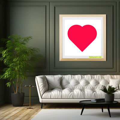 In love (passion pink heart) Poster