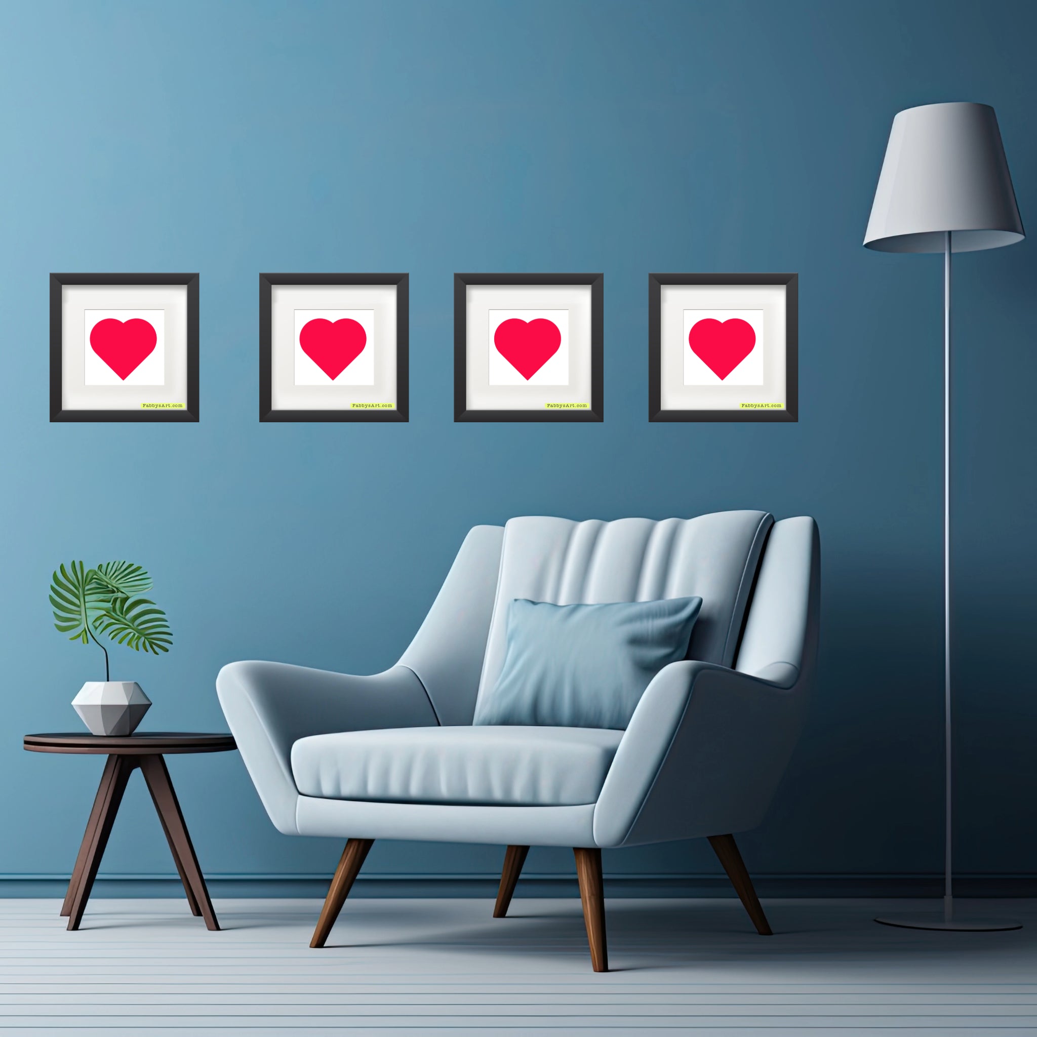 In love (passion pink heart) Poster