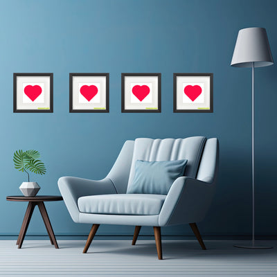 In love (passion pink heart) Poster