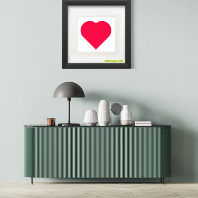 In love (passion pink heart) Poster