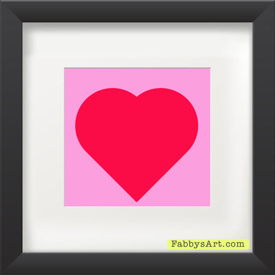 In love (passion pink heart and pink life) Poster