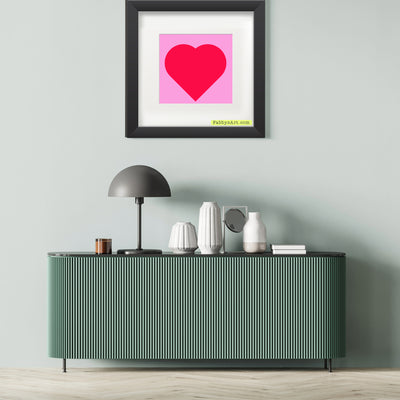 In love (passion pink heart and pink life) Poster