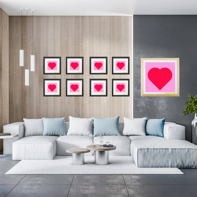 In love (passion pink heart and pink life) Poster