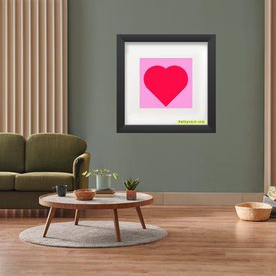In love (passion pink heart and pink life) Poster
