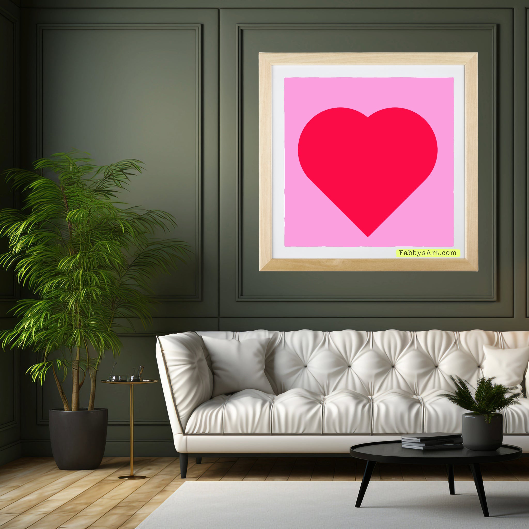 In love (passion pink heart and pink life) Poster