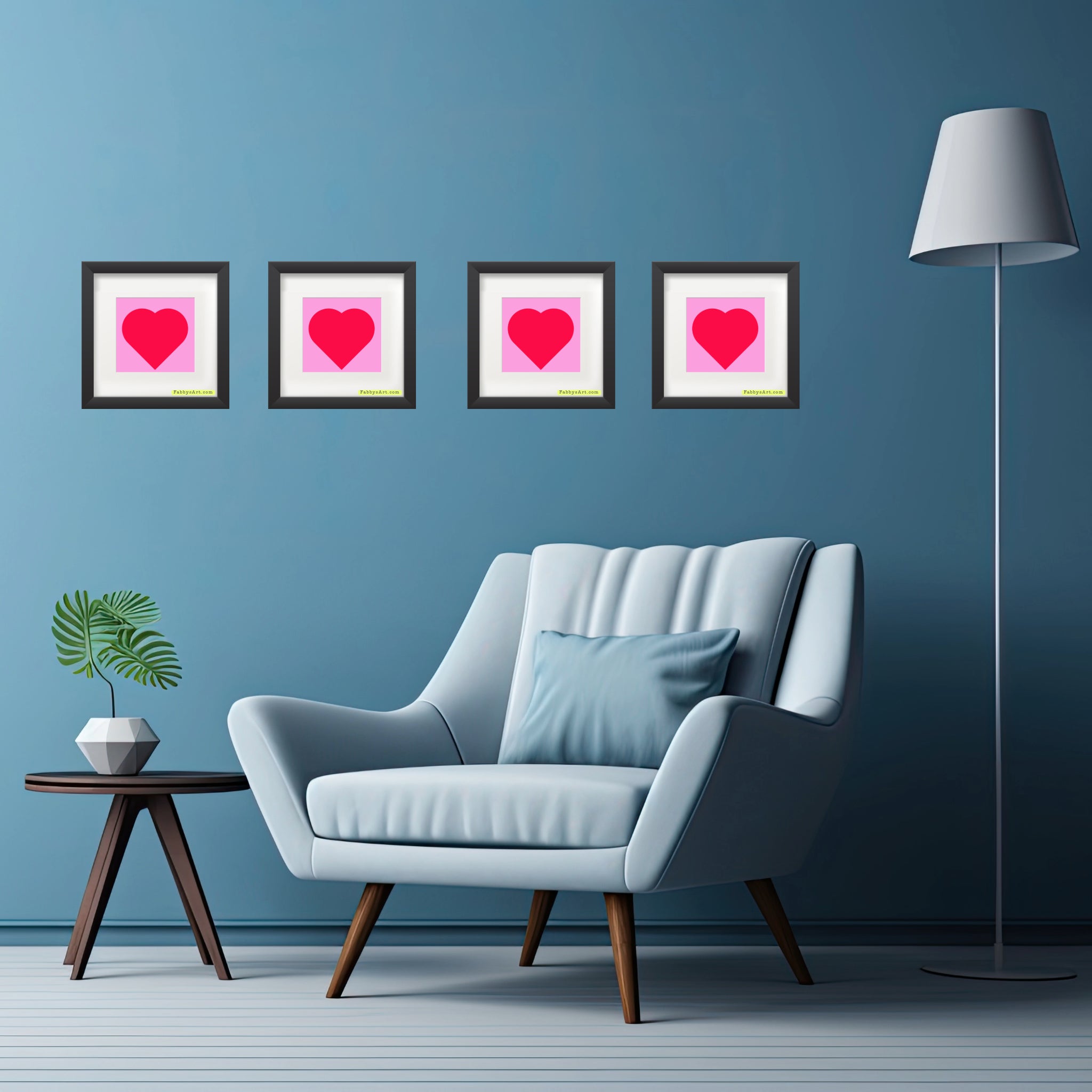 In love (passion pink heart and pink life) Poster