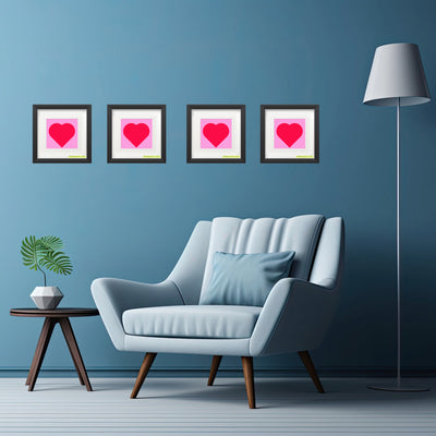 In love (passion pink heart and pink life) Poster