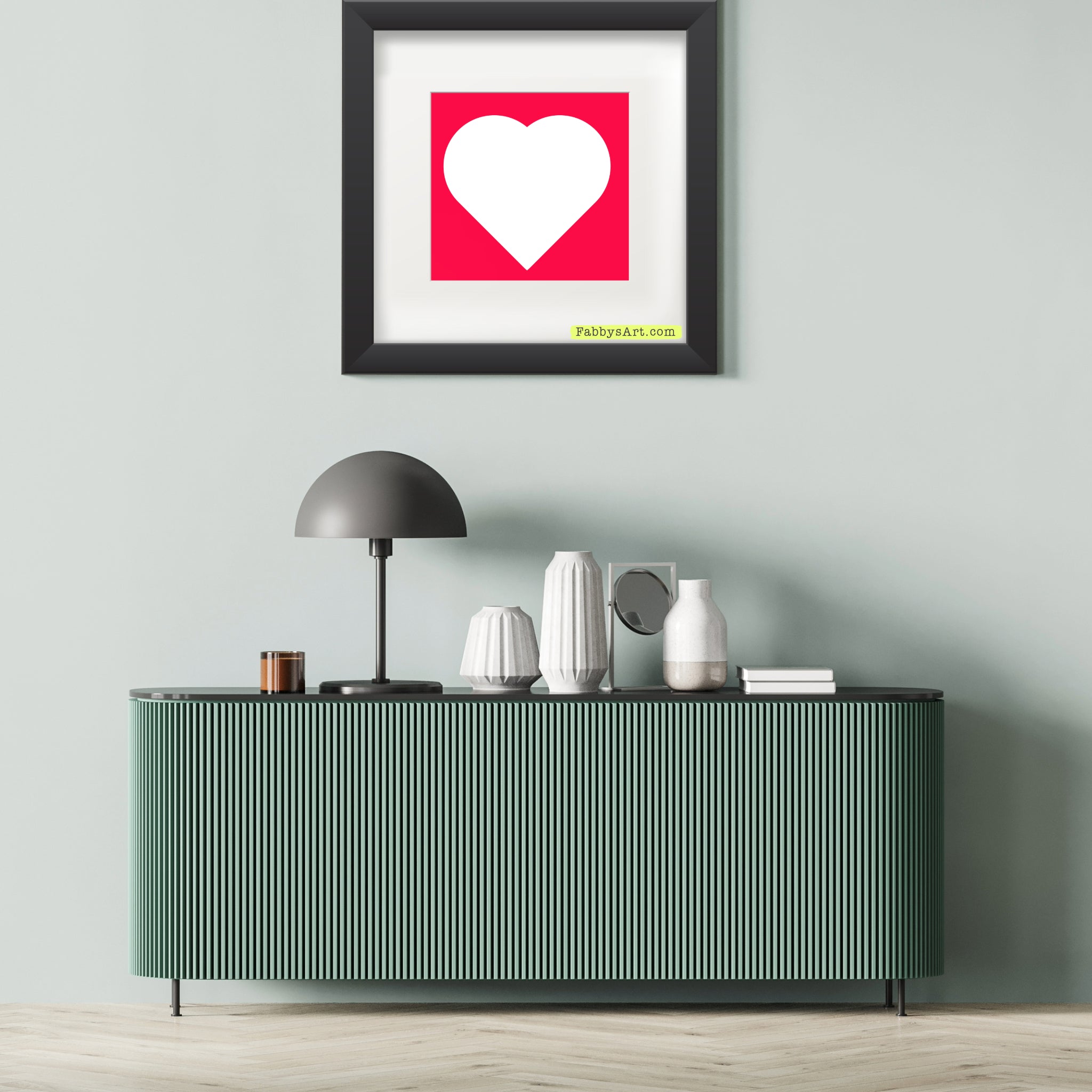 In love (white heart) Poster