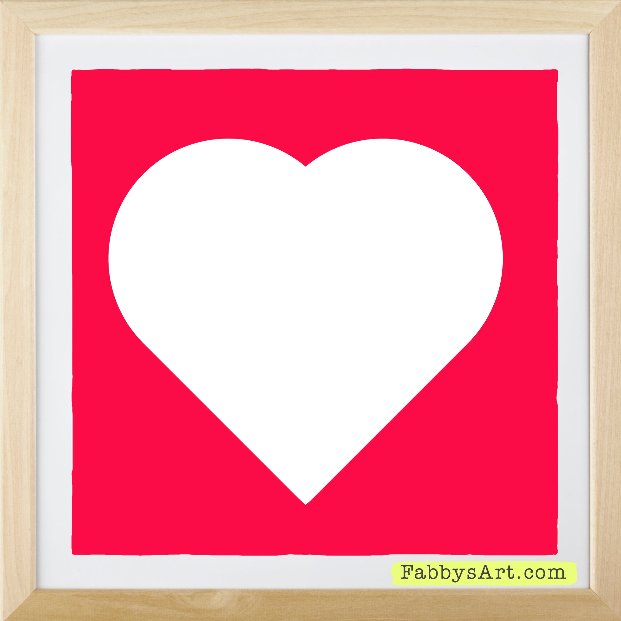 In love (white heart) Poster