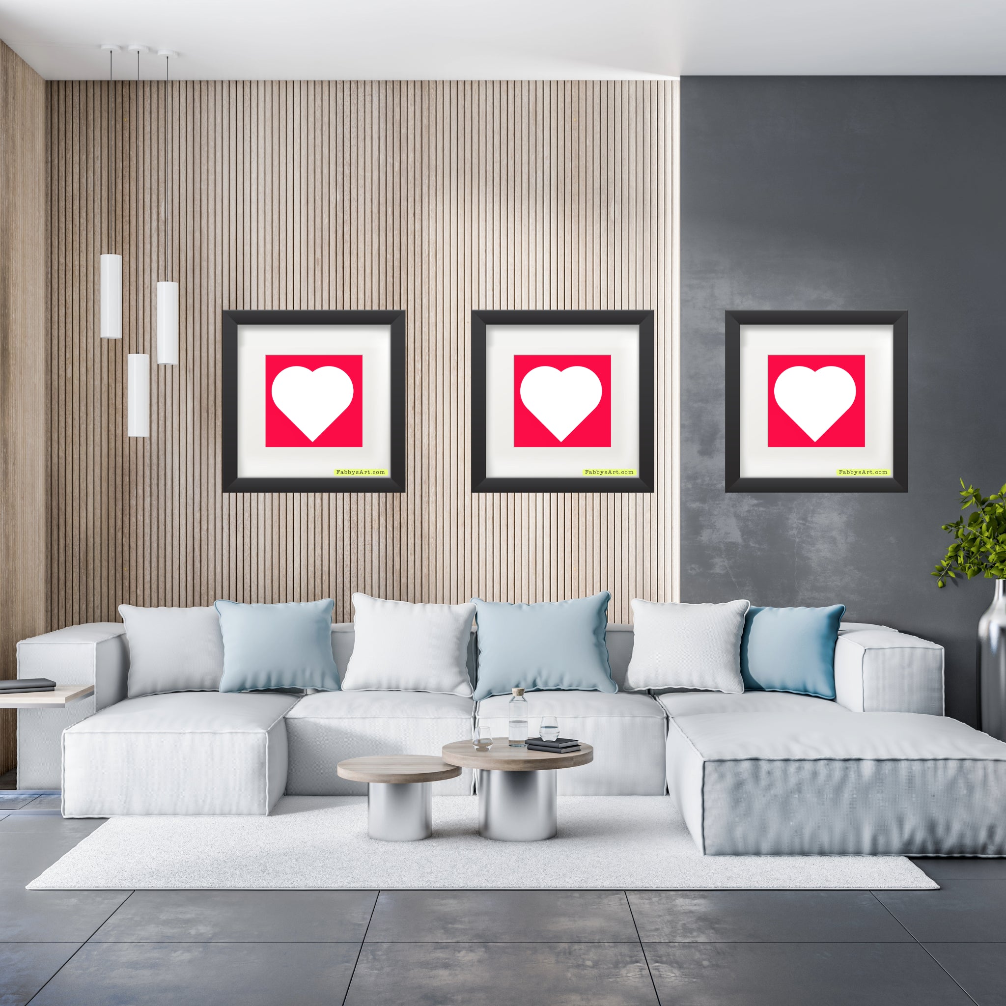 In love (white heart) Poster