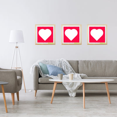 In love (white heart) Poster
