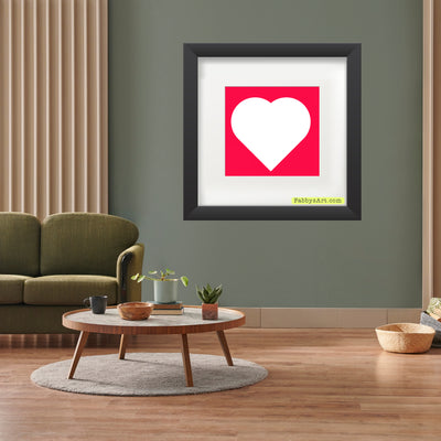 In love (white heart) Poster