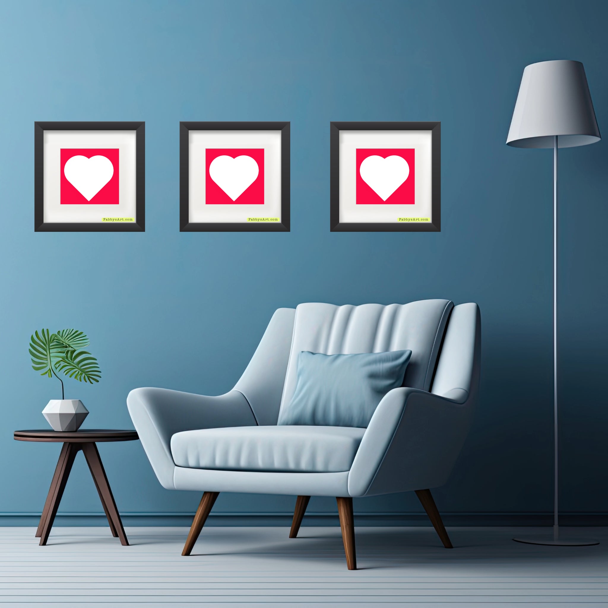 In love (white heart) Poster