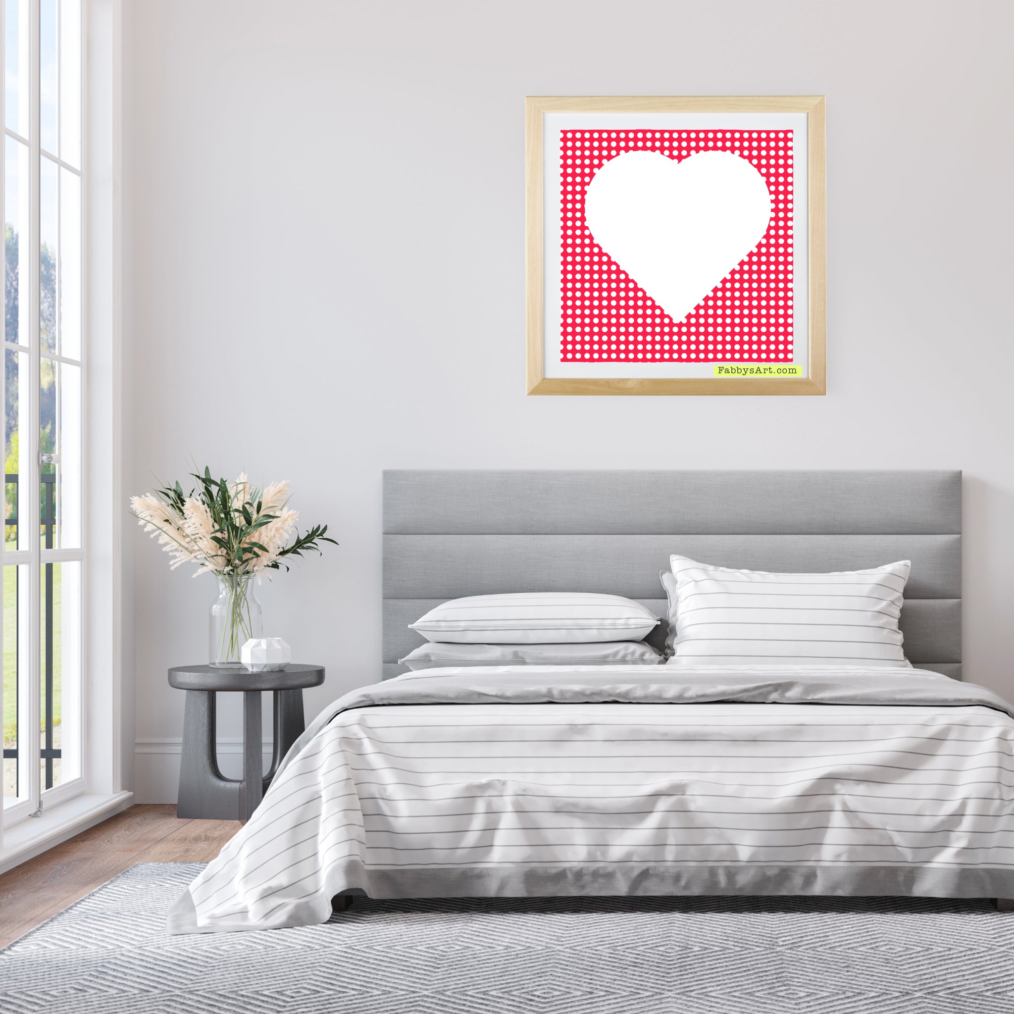 In love (white heart dotted passion) Poster