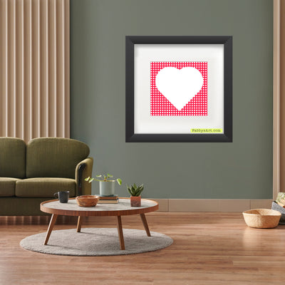 In love (white heart dotted passion) Poster