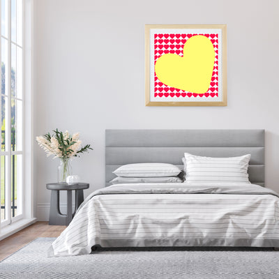 In love (yellow heart) Poster