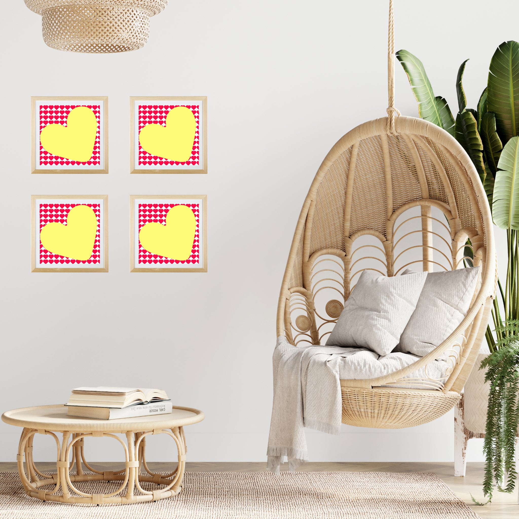 In love (yellow heart) Poster