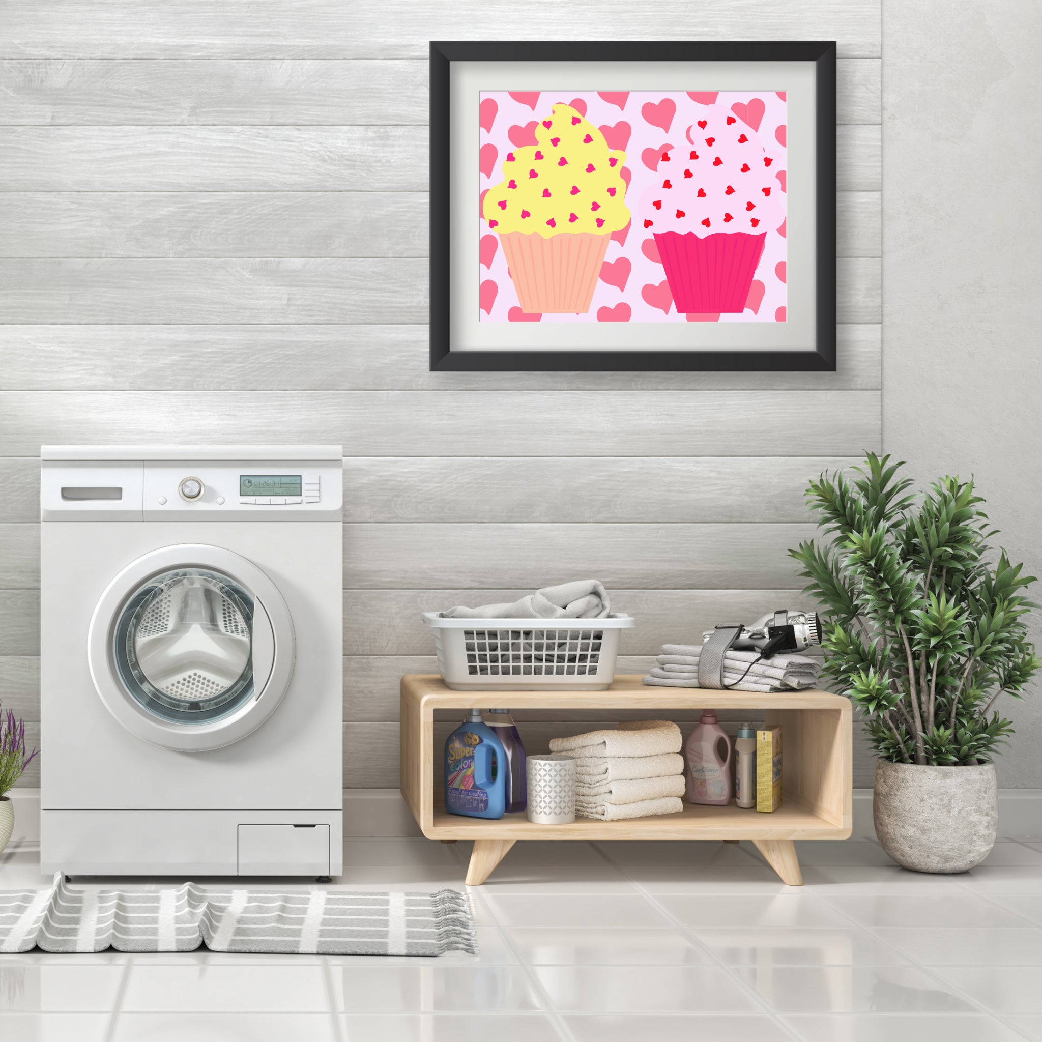 Two cupcakes in love Poster