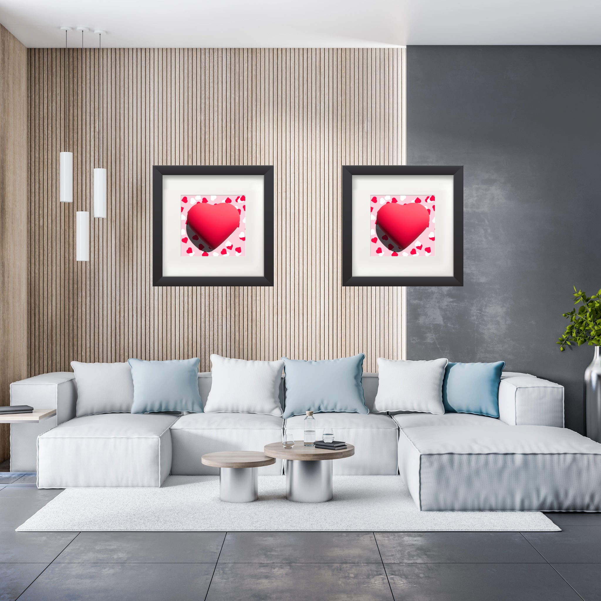 Valentines heart for love Poster