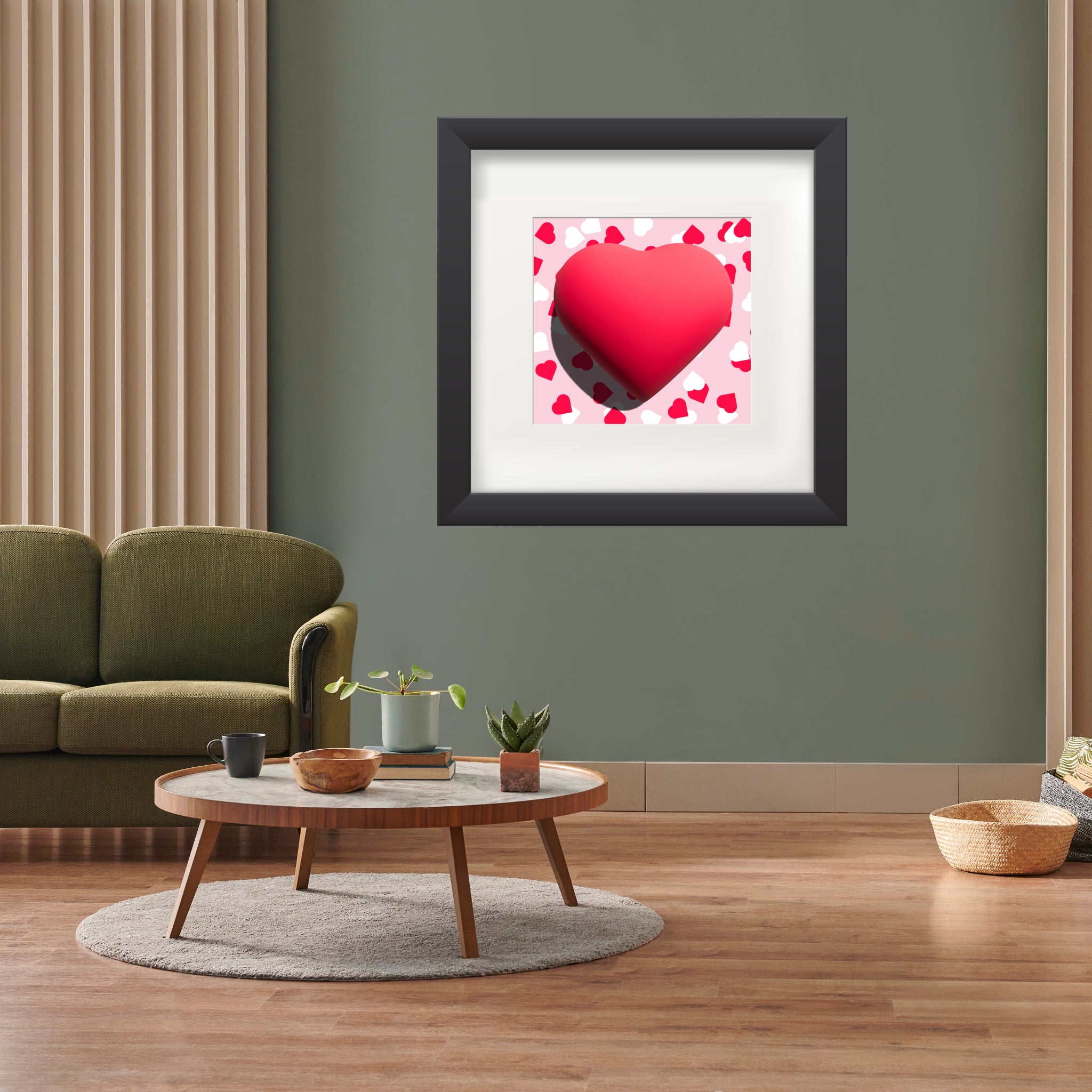 Valentines heart for love Poster