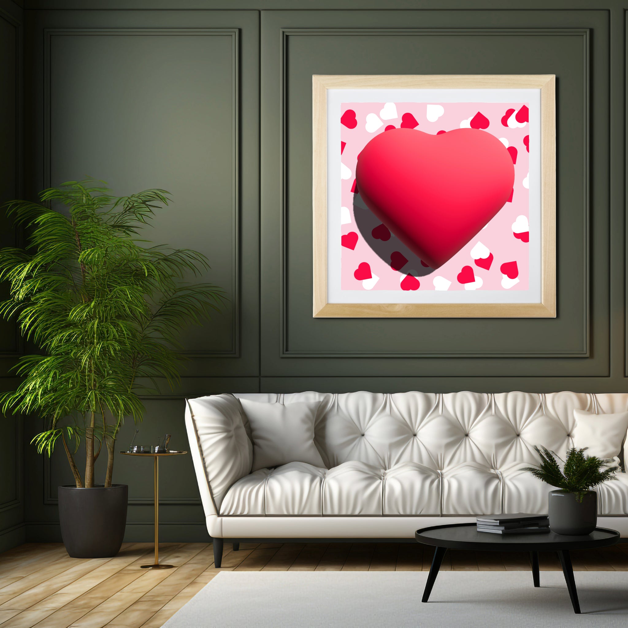 Valentines heart for love Poster