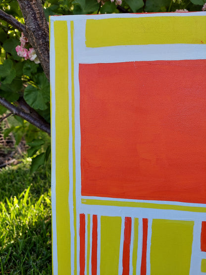 Splashy Spring Spree Stripes Painting