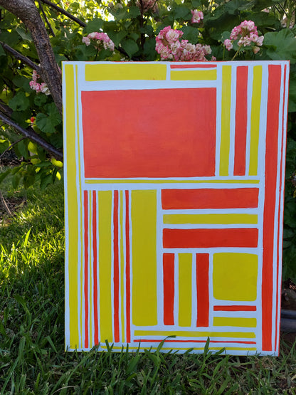 Splashy Spring Spree Stripes Painting