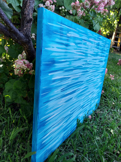 Overnight Success in Blue Painting