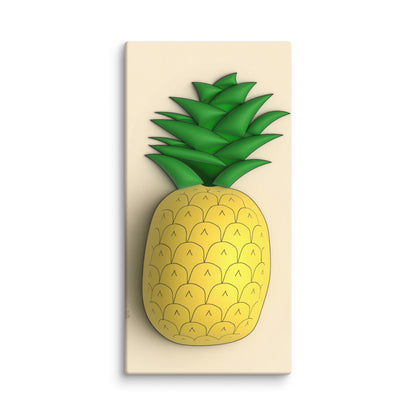 Pineapple 3D canvas print