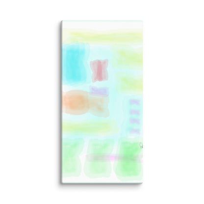 Watercolor abstract canvas print