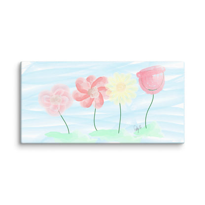 Buy myself flowers canvas print