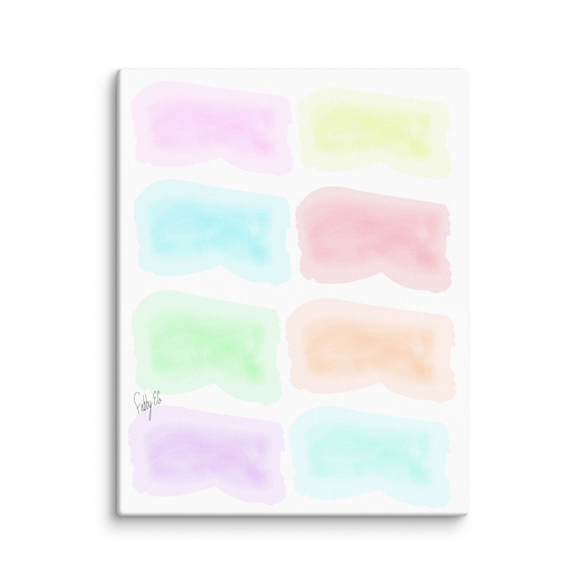 Watercolor stages canvas print