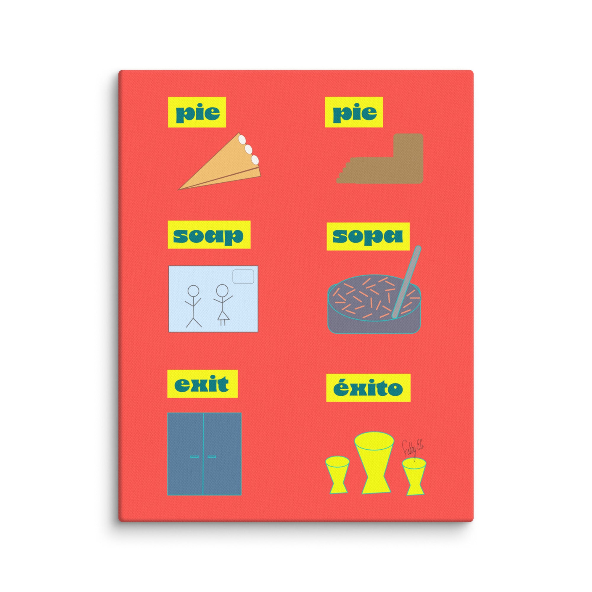 Translation day canvas print