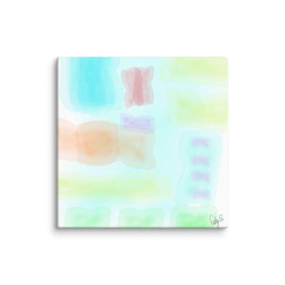 Watercolor abstract canvas print