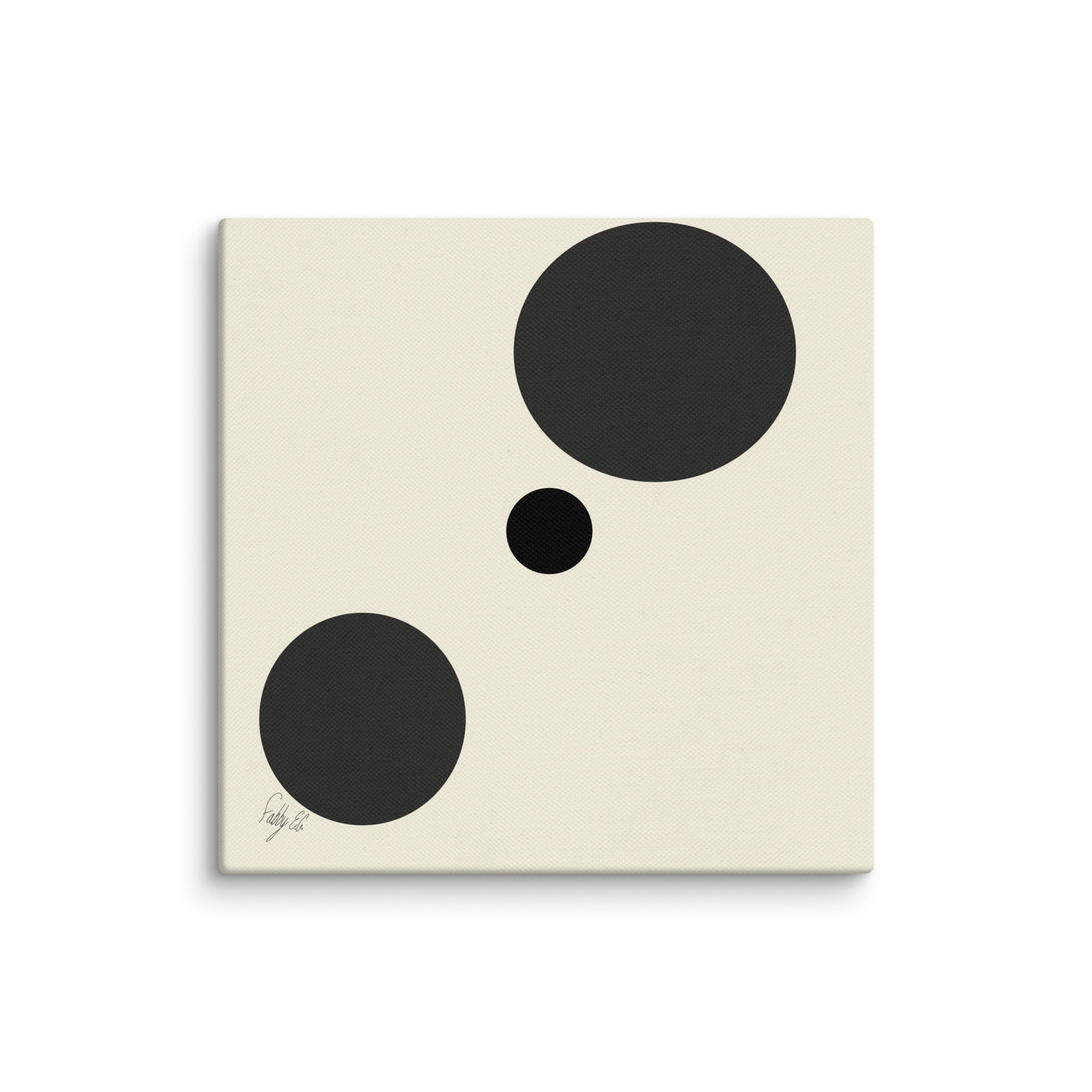 Type A dots canvas print