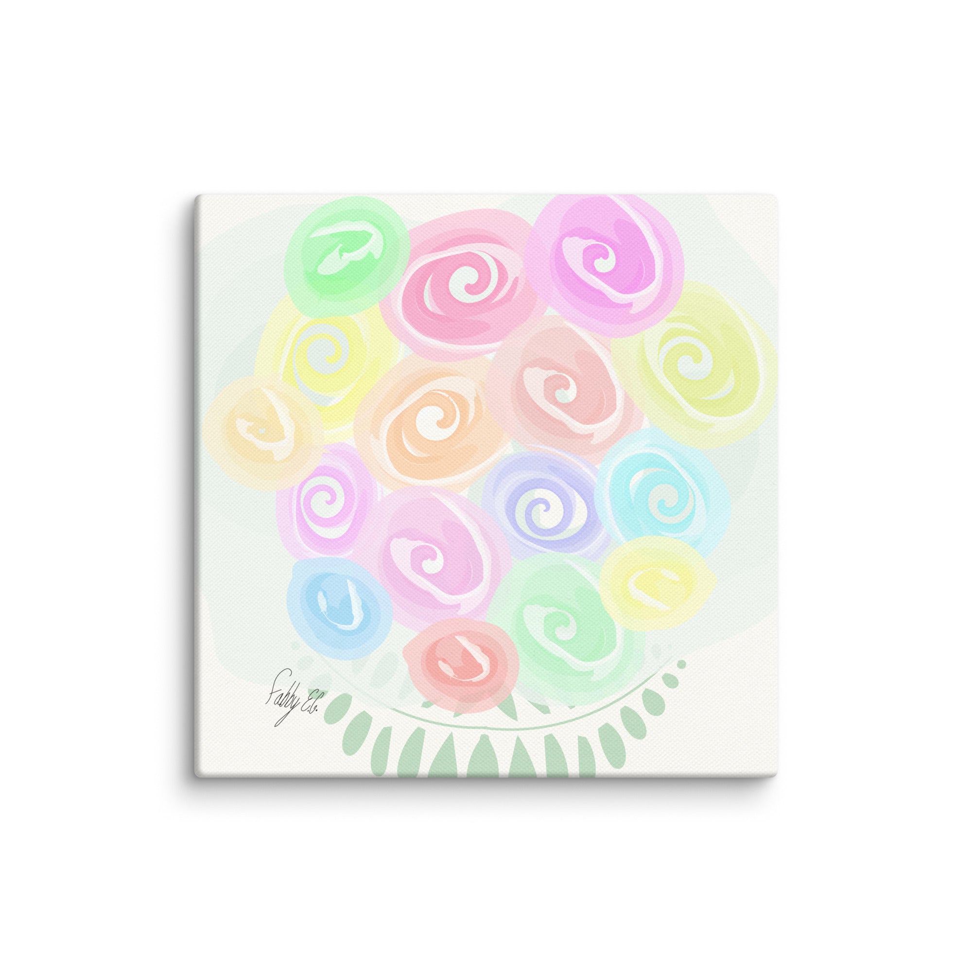 Bouquet of flowers canvas print