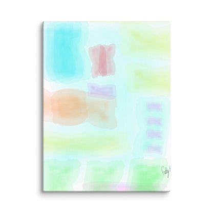 Watercolor abstract canvas print