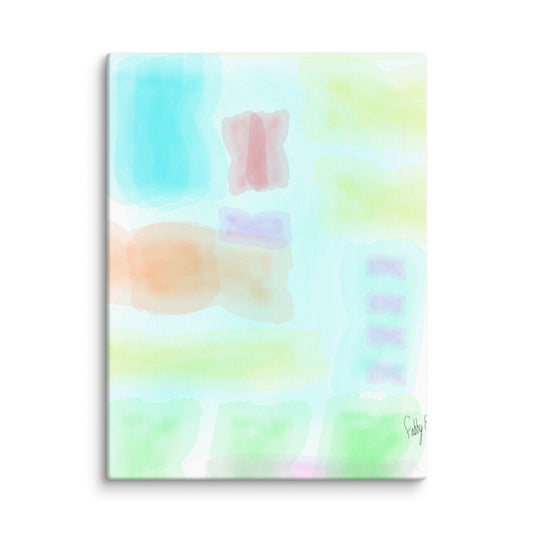 Watercolor abstract canvas print