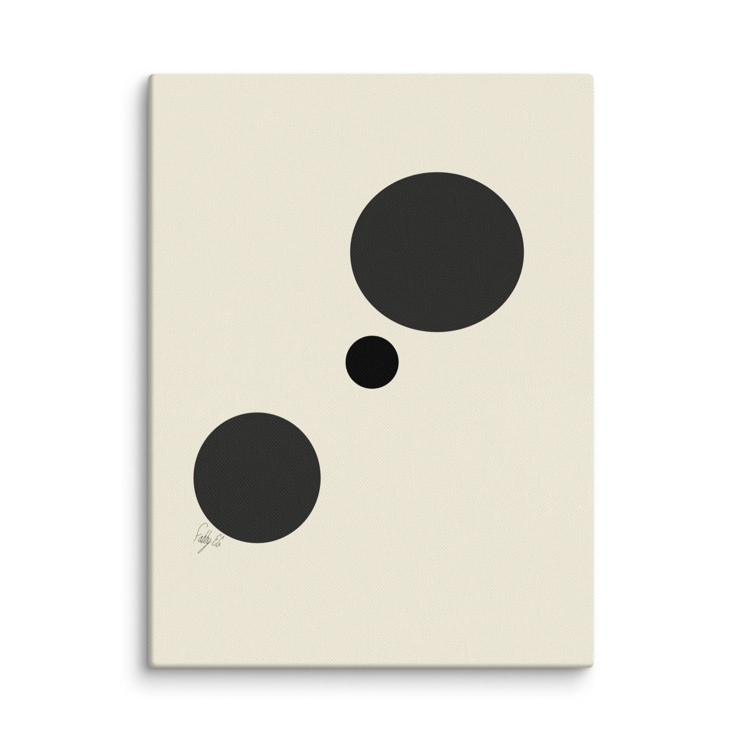 Type A dots canvas print