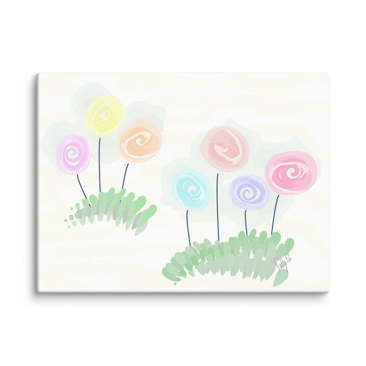 Women’s day flowers canvas print