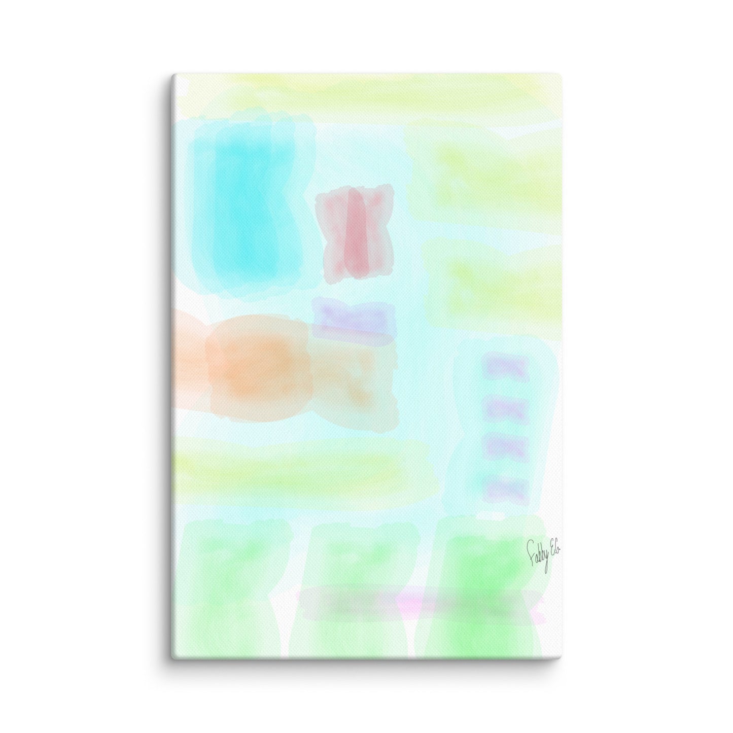 Watercolor abstract canvas print