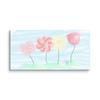 Buy myself flowers canvas print