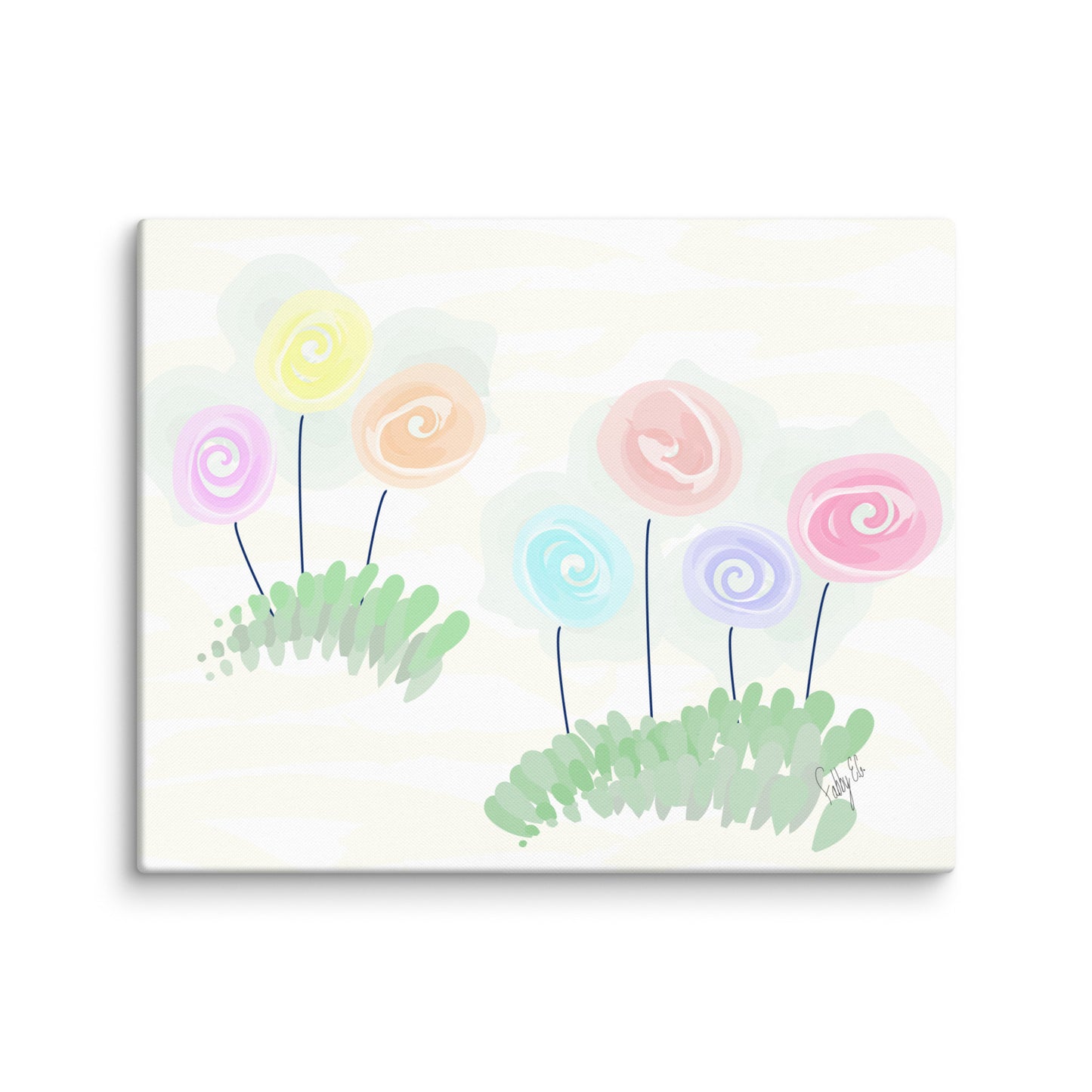 Women’s day flowers canvas print