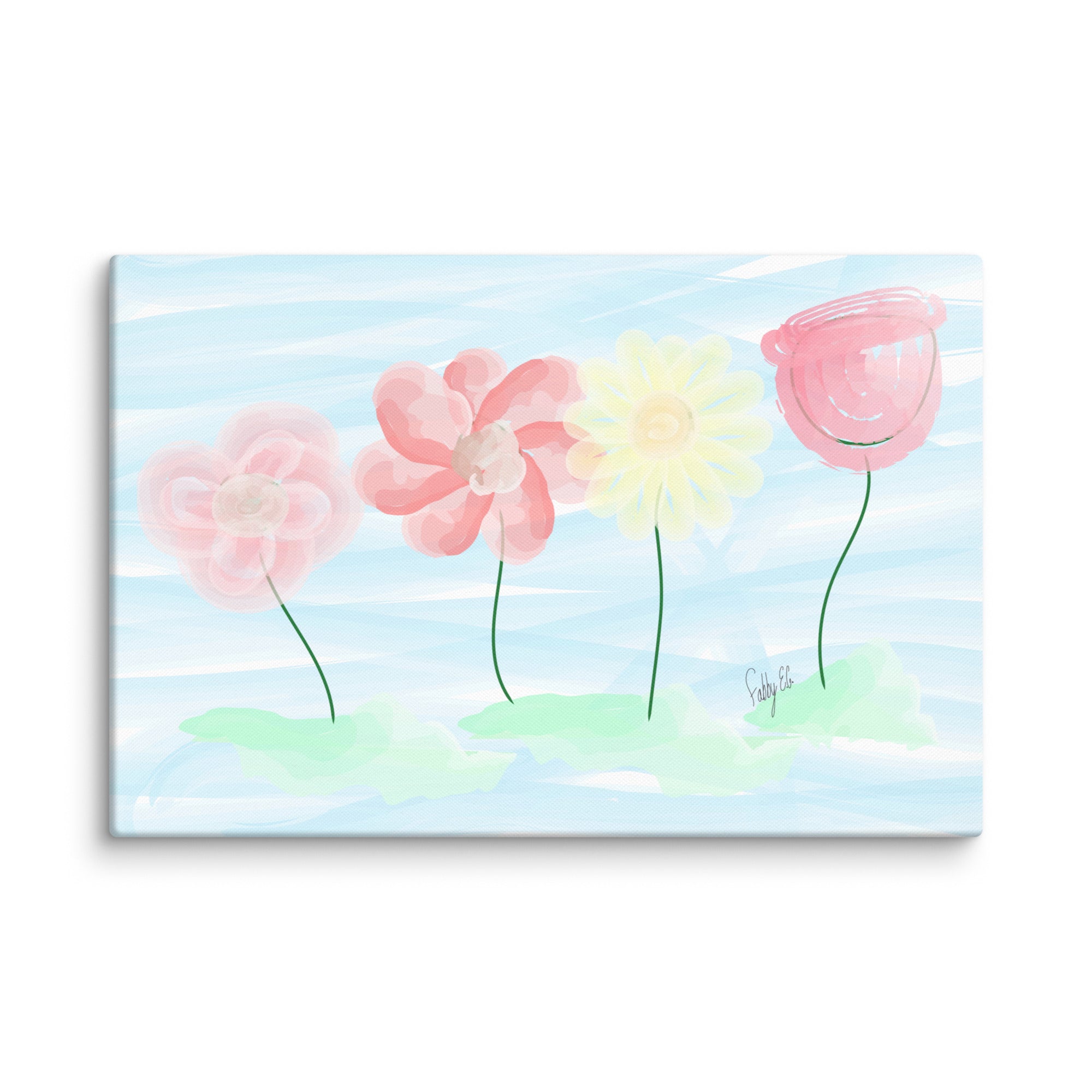 Buy myself flowers canvas print