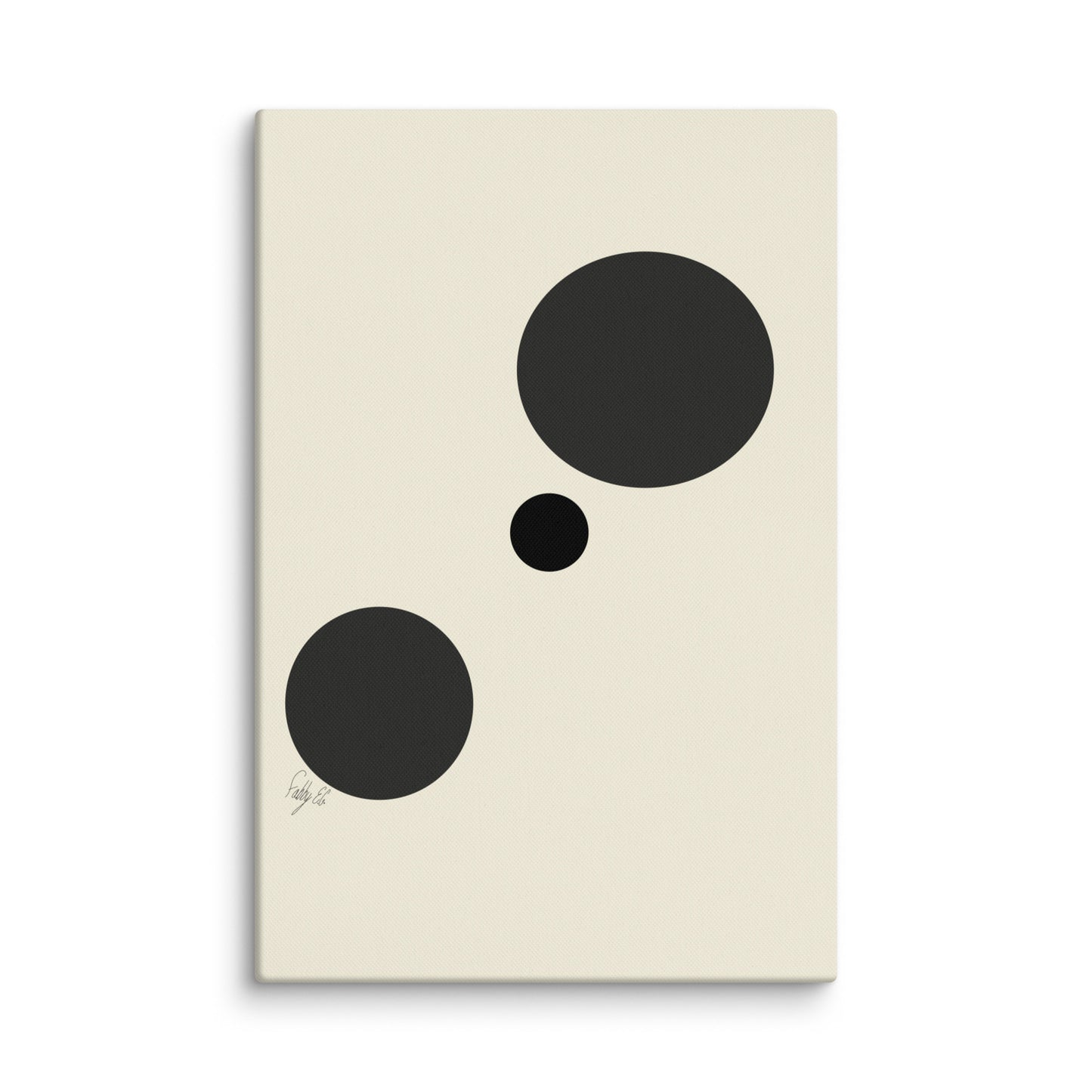 Type A dots canvas print