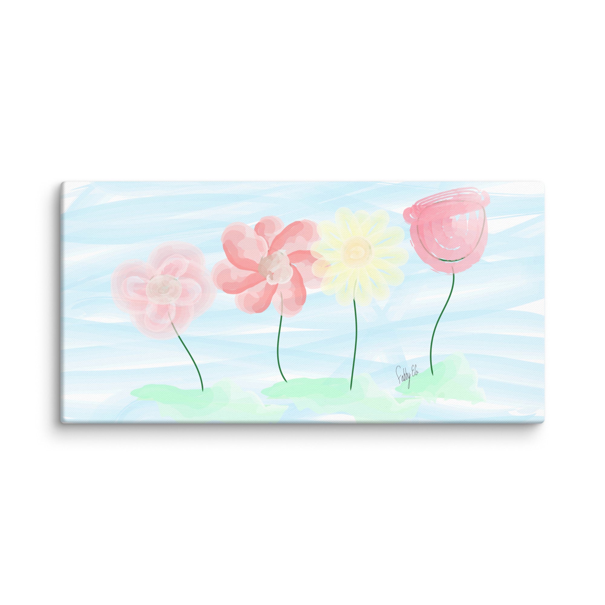 Buy myself flowers canvas print