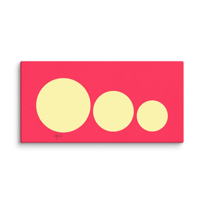 This escalated quickly pink canvas print