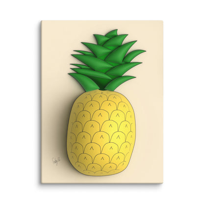 Pineapple 3D canvas print