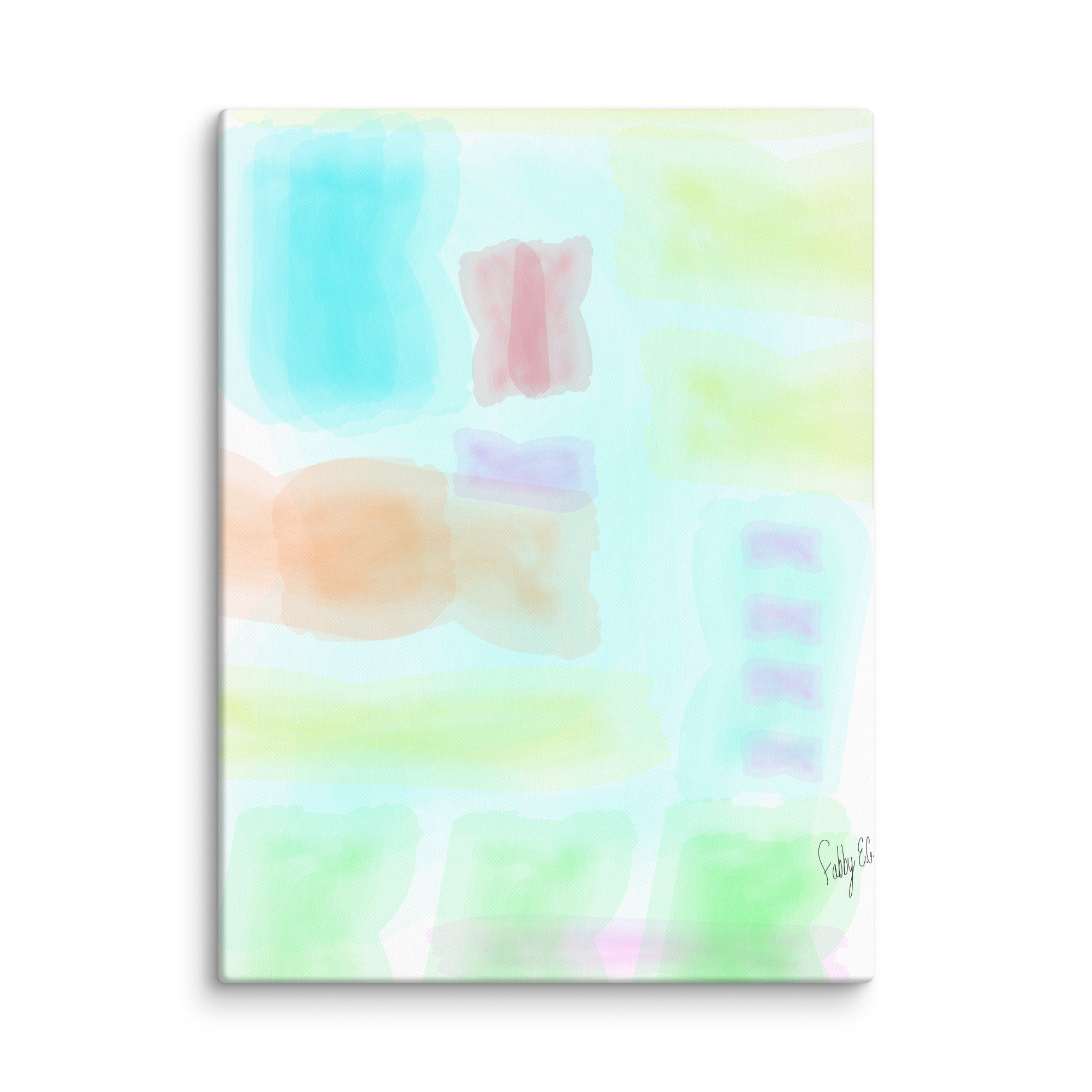 Watercolor abstract canvas print